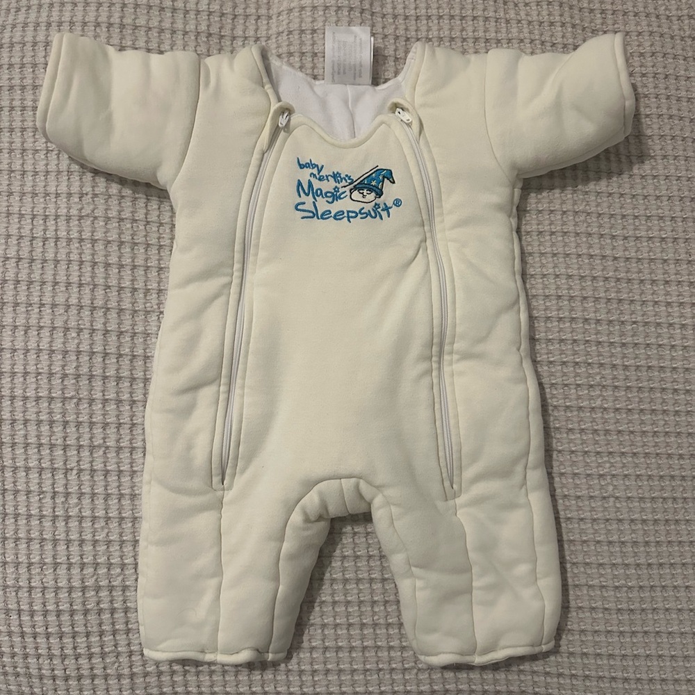 Baby Merlin's Magic Sleepsuit Small (3-6 months) - Light Yellow
